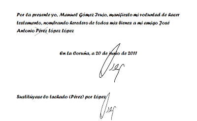 LOS TESTAMENTOS OLÓGRAFOS (MANUSCRITOS) Y SU VALIDEZ LEGAL